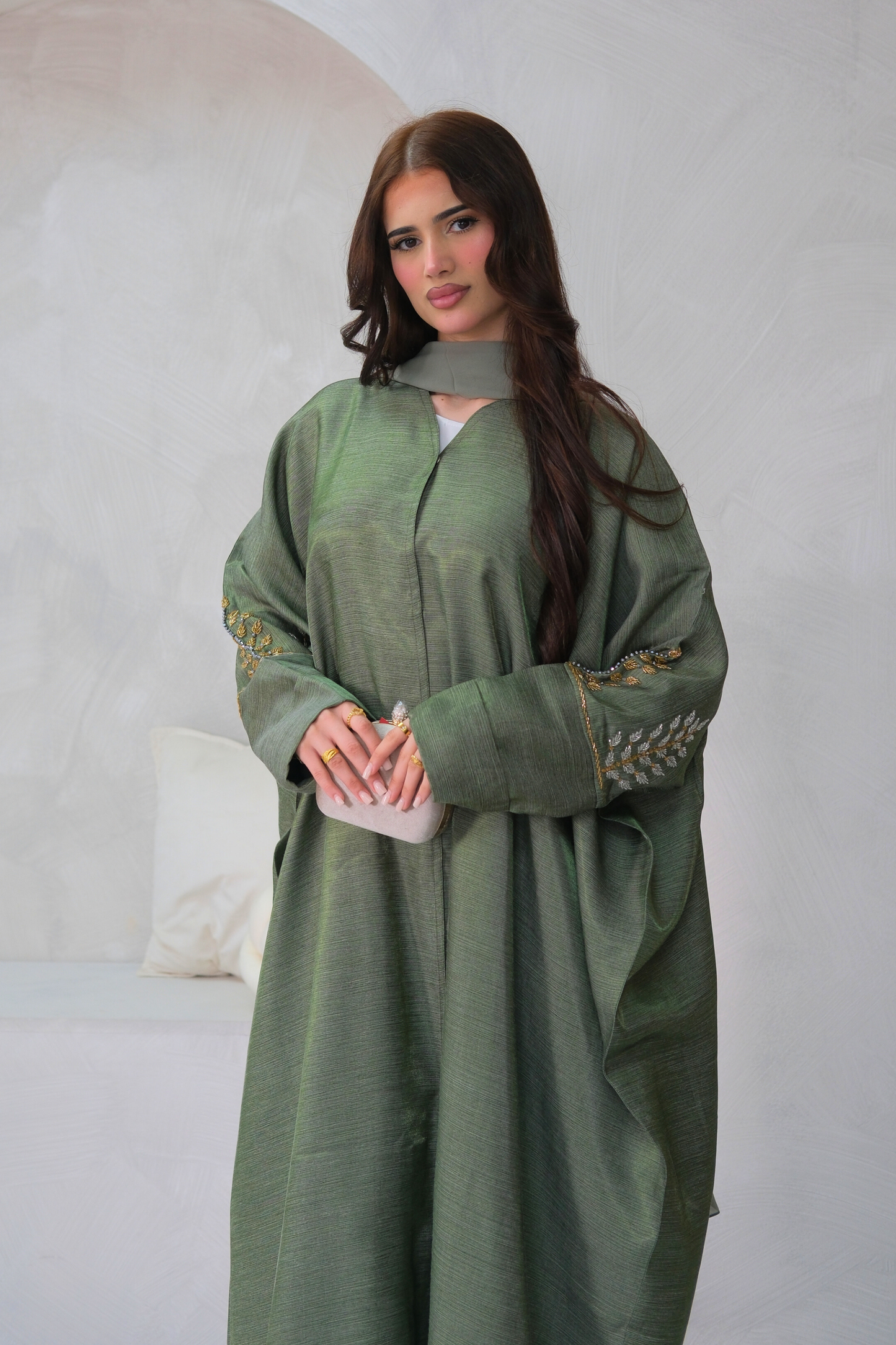 Olive Ember Abaya Set