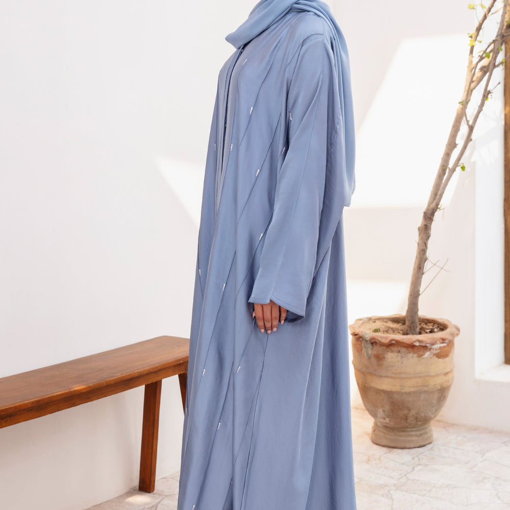 
                      
                        Evania Blue Abaya
                      
                    