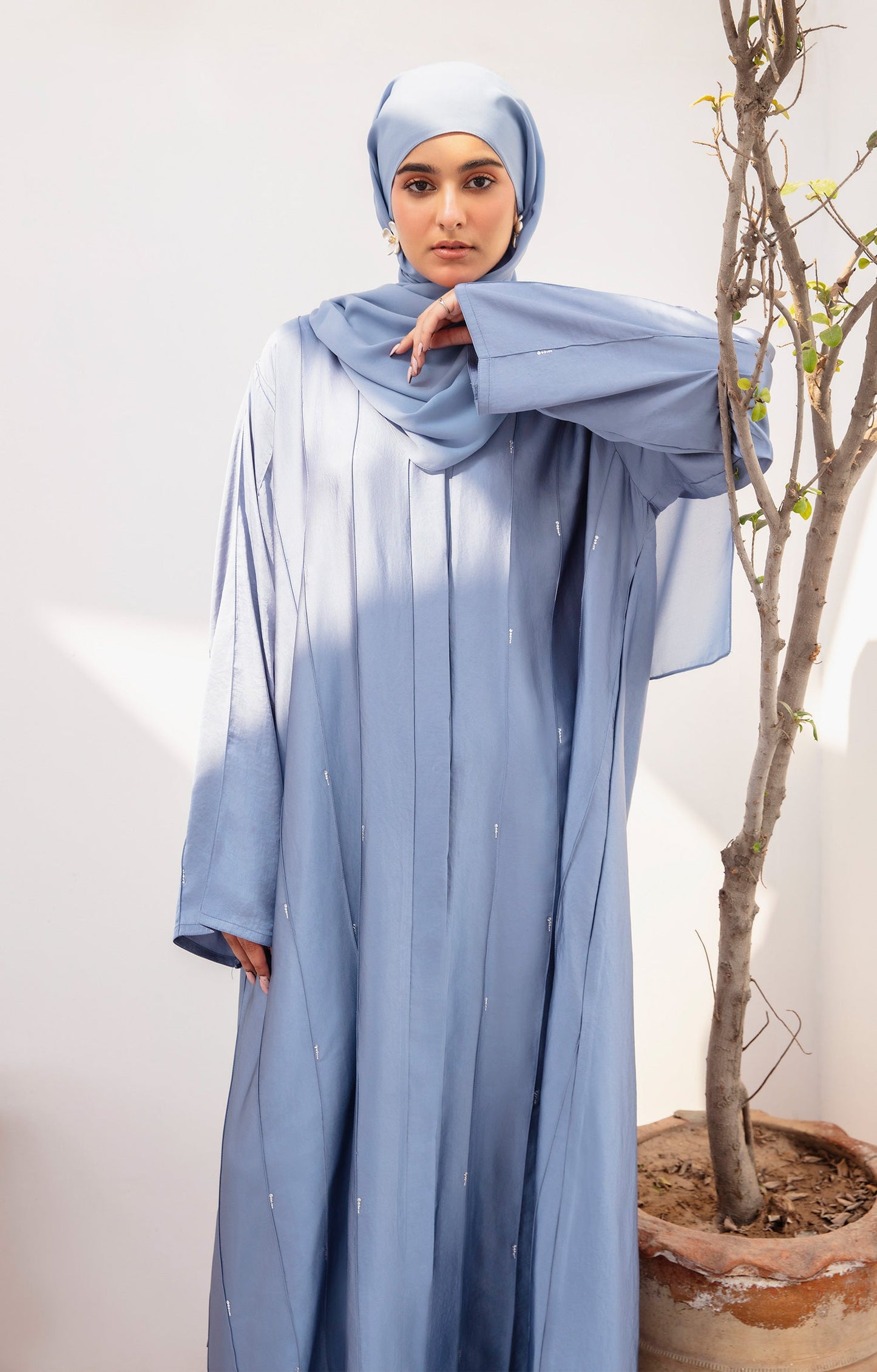 Evania Blue Abaya