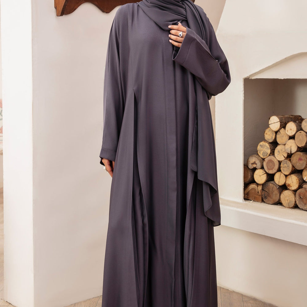 
                      
                        Grey Melange Abaya
                      
                    