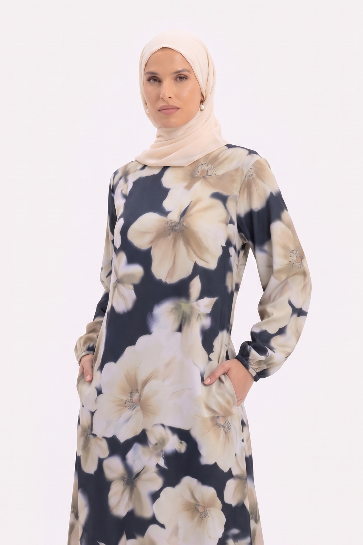Elyra Noir Bloom Dress