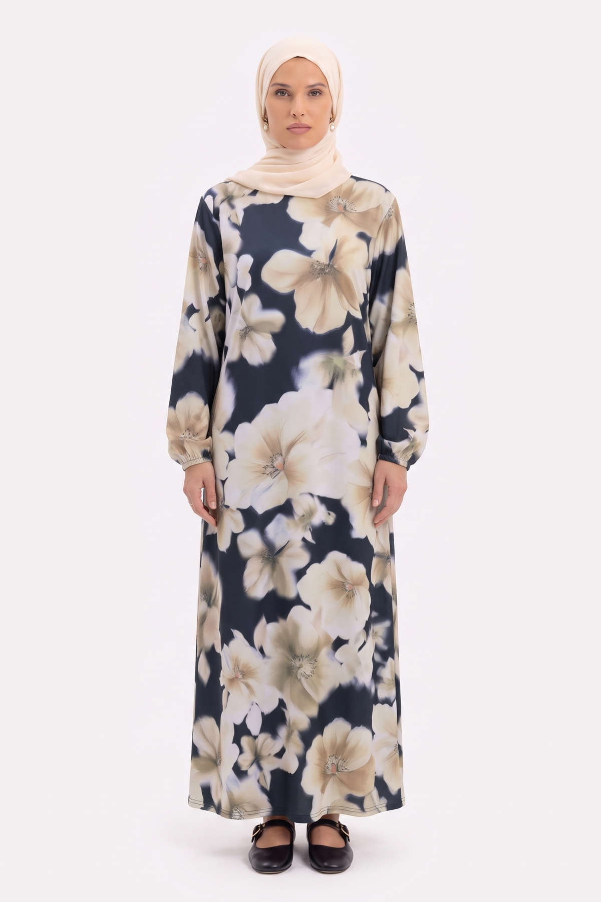 Elyra Noir Bloom Dress