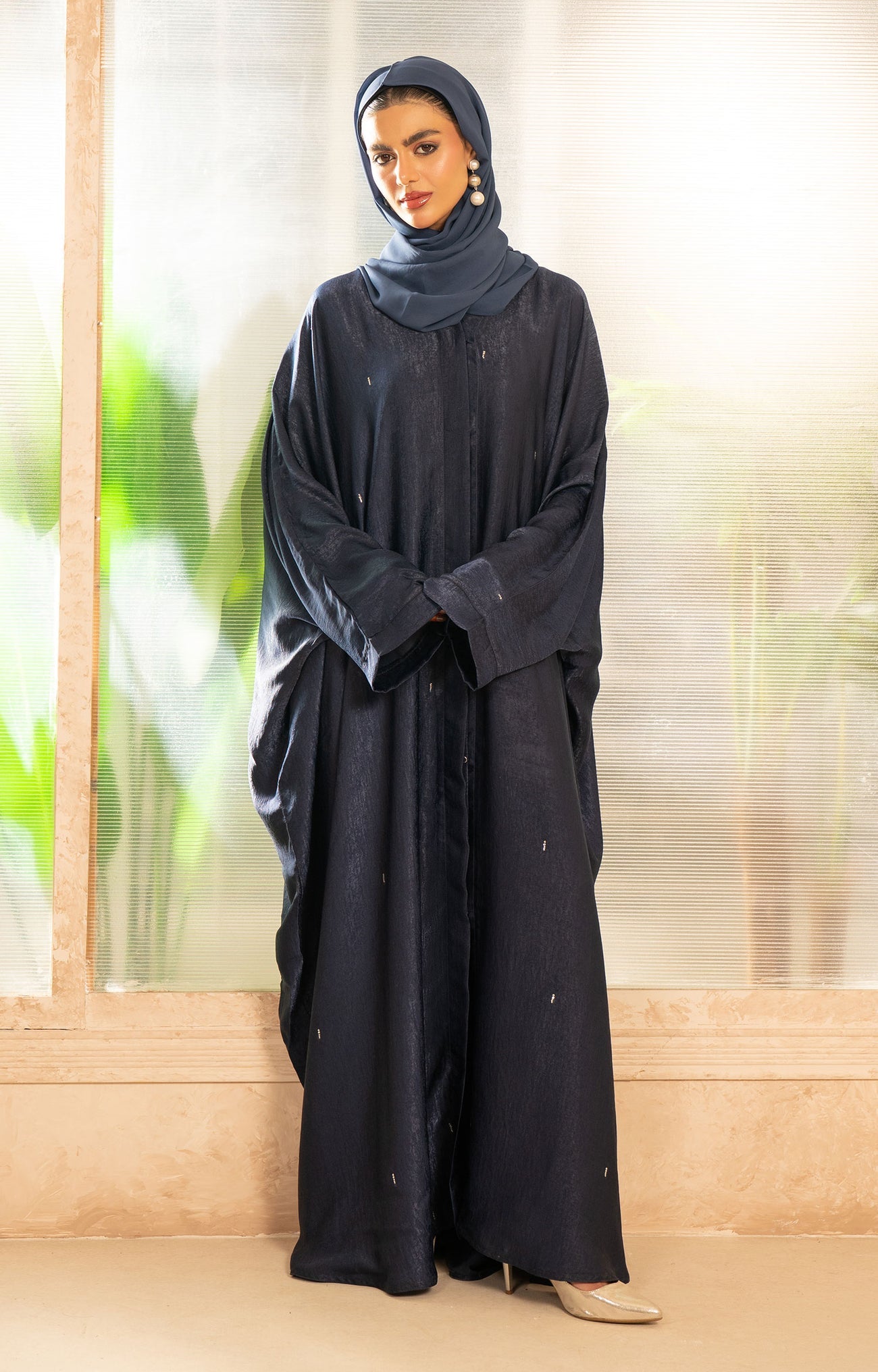 Iris Blue Abaya