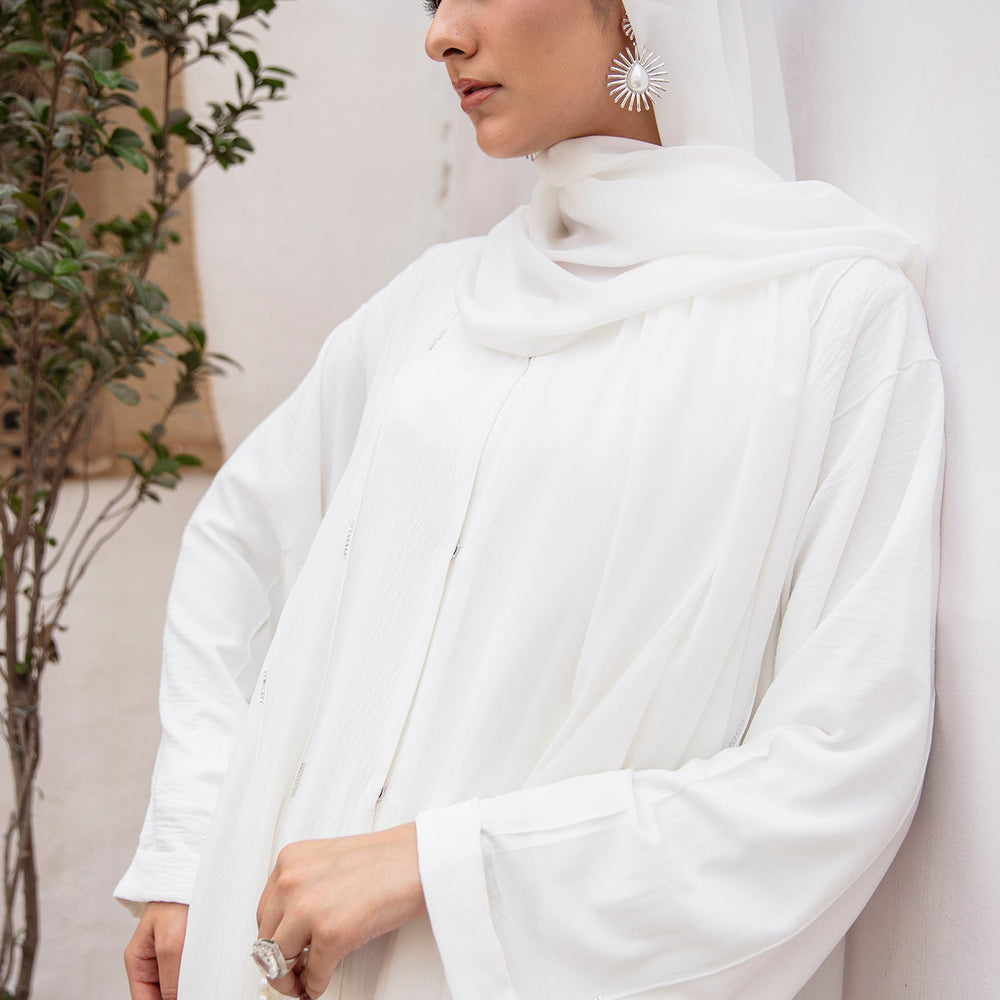 Isla White Abaya