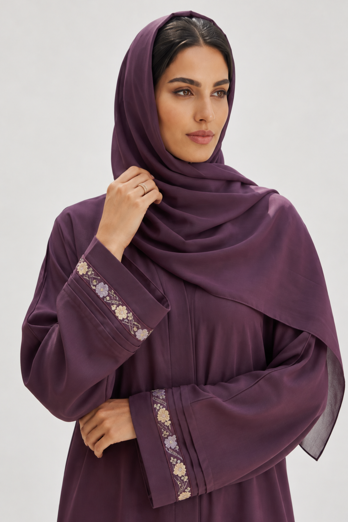 Velvet Plum Abaya