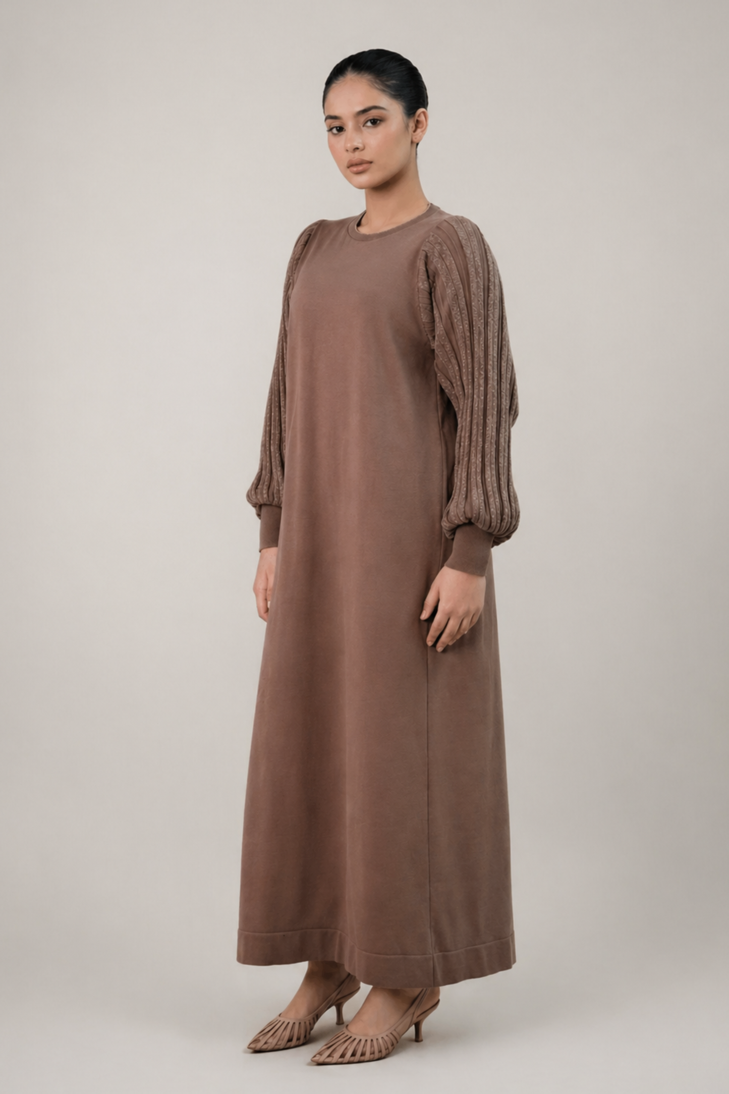 Safiya Beige Knit Dress