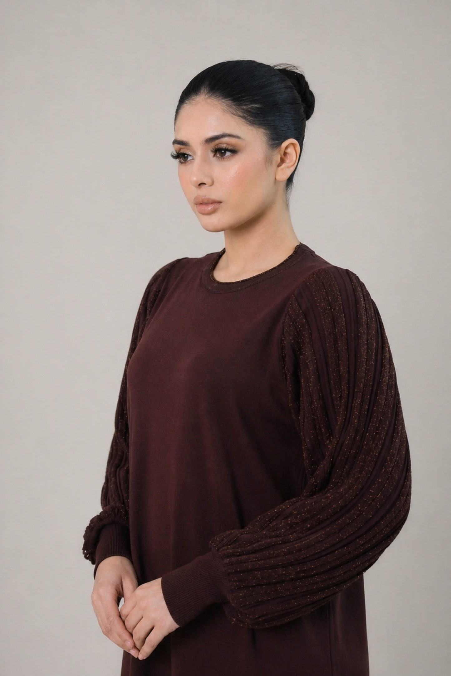 Safiya Brown Knit Dress