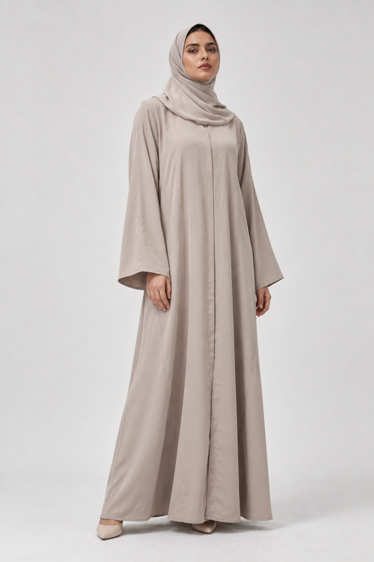 Beige Nova Abaya