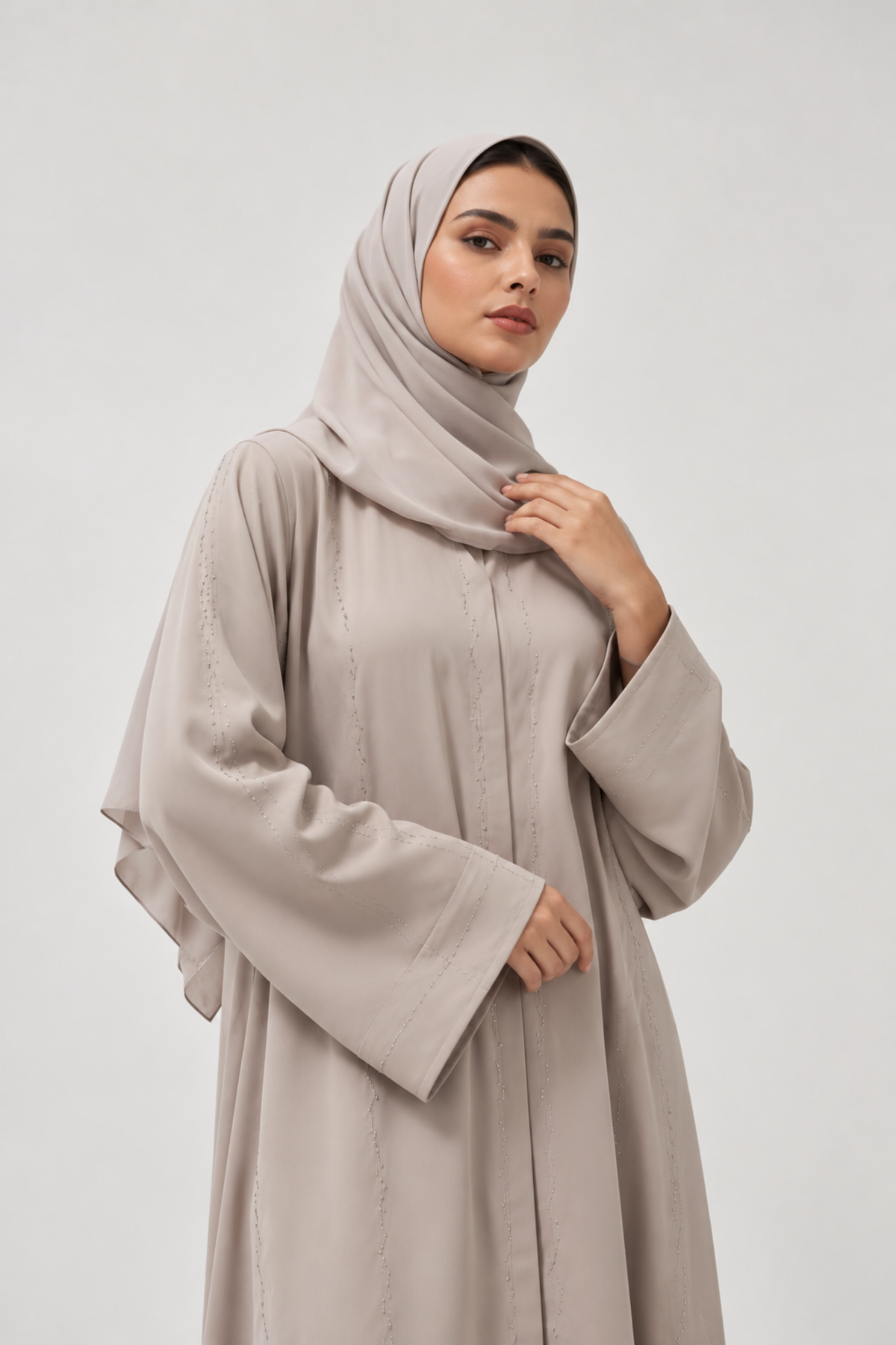 Beige Nova Abaya