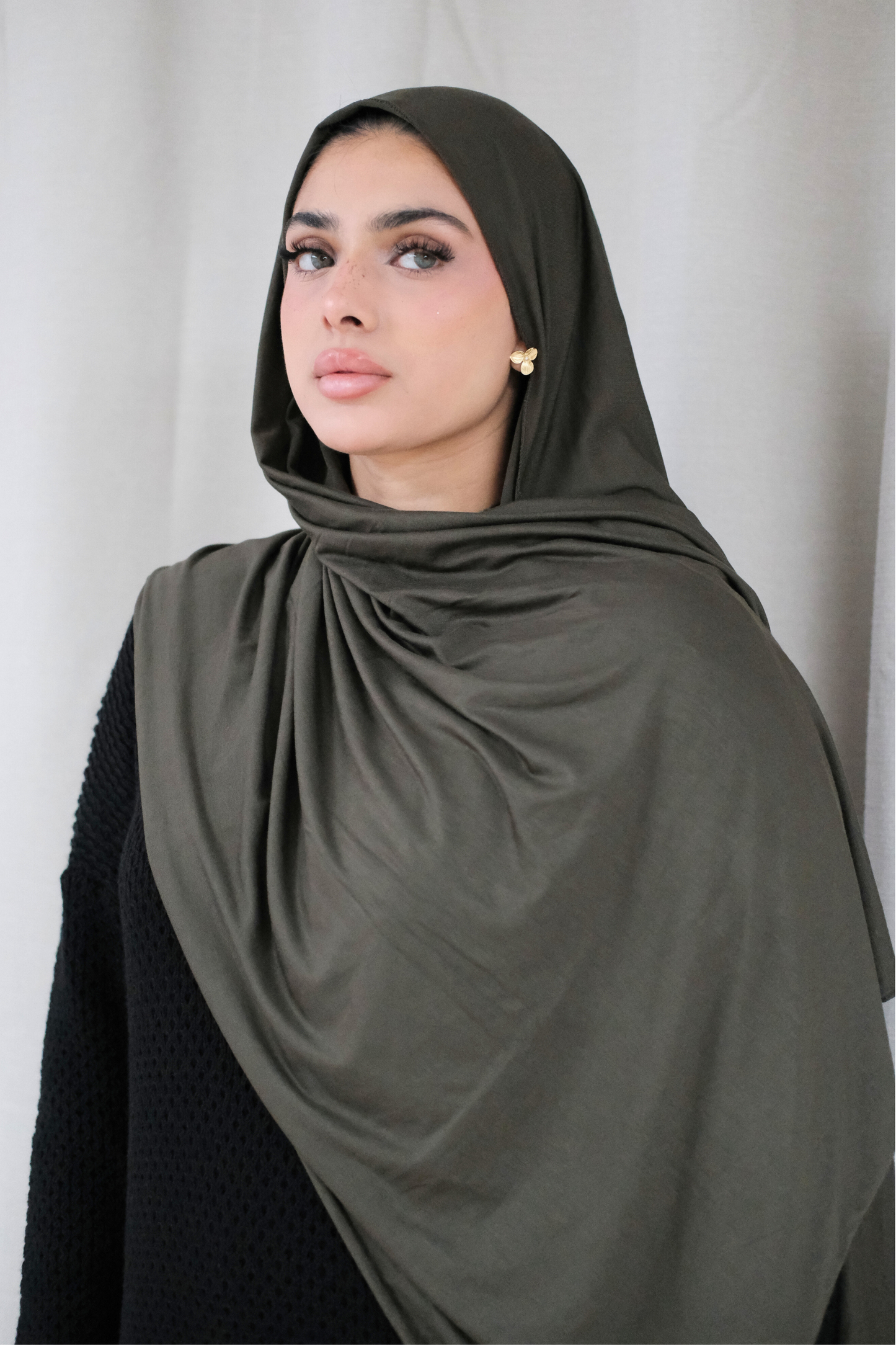 Khaki Premium Jersey Hijab