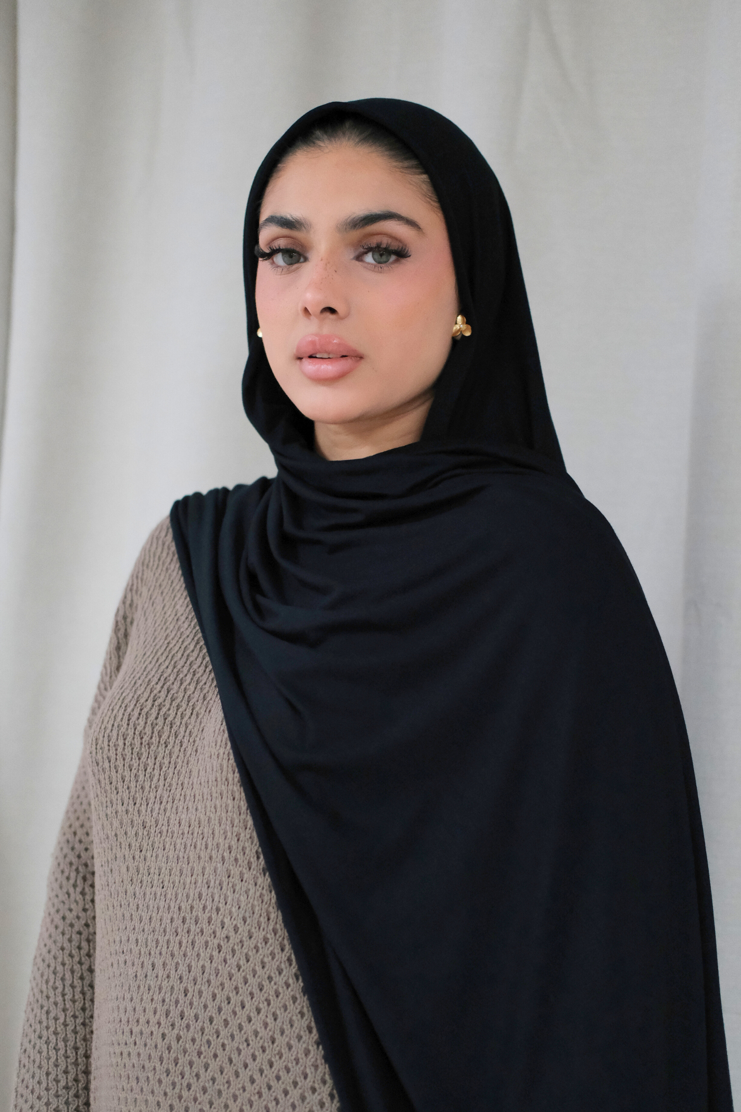 Black Premium Jersey Hijab