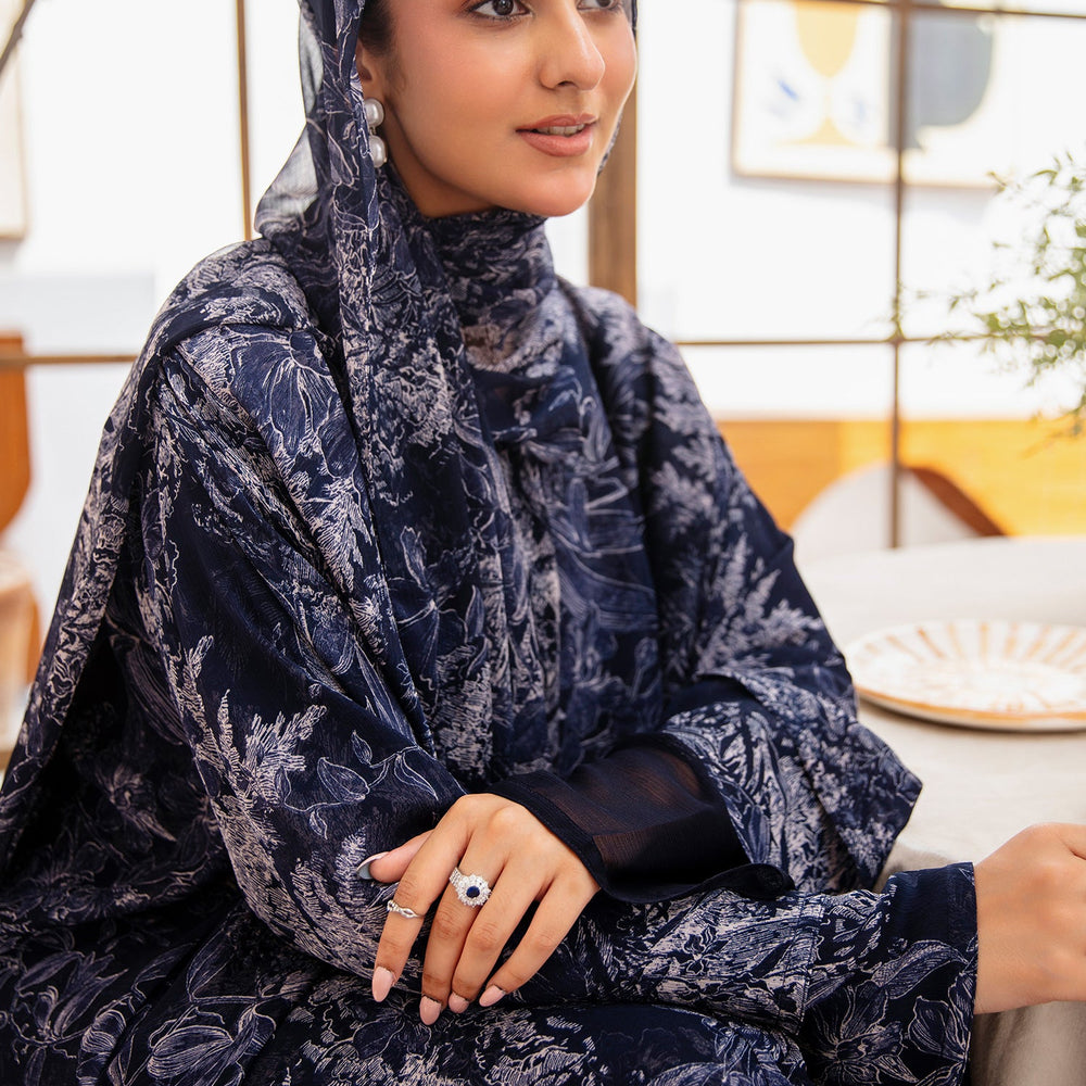 Azureh Imprime Abaya