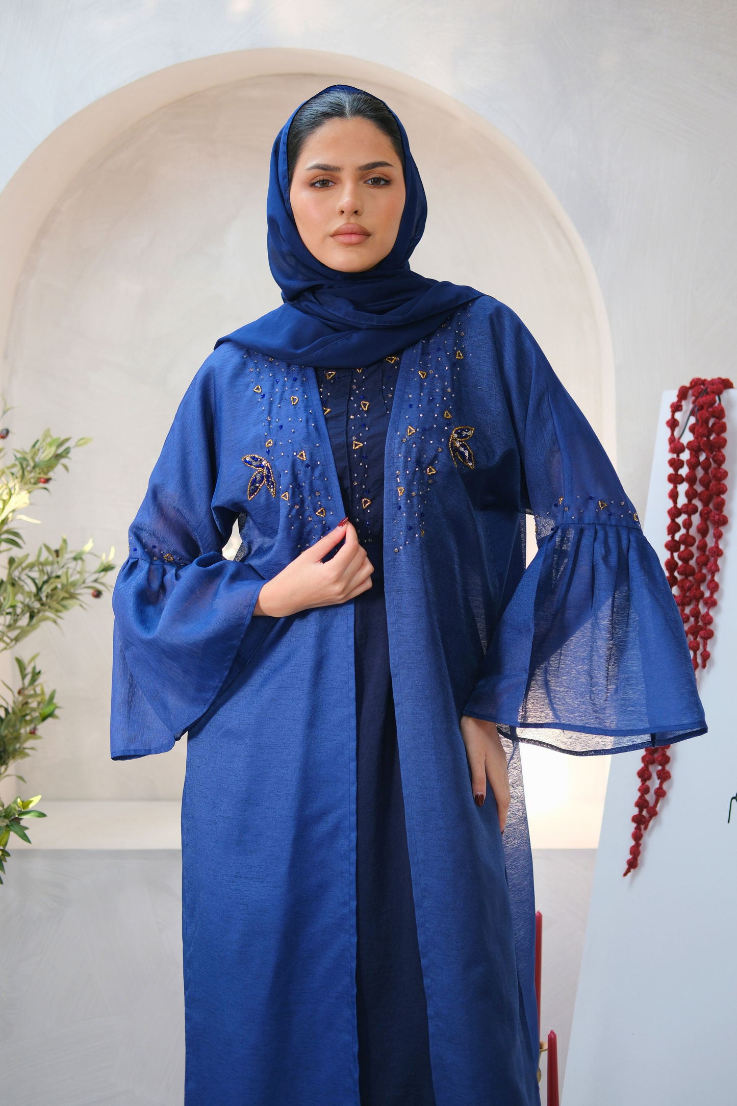 Sapphire Veil Abaya