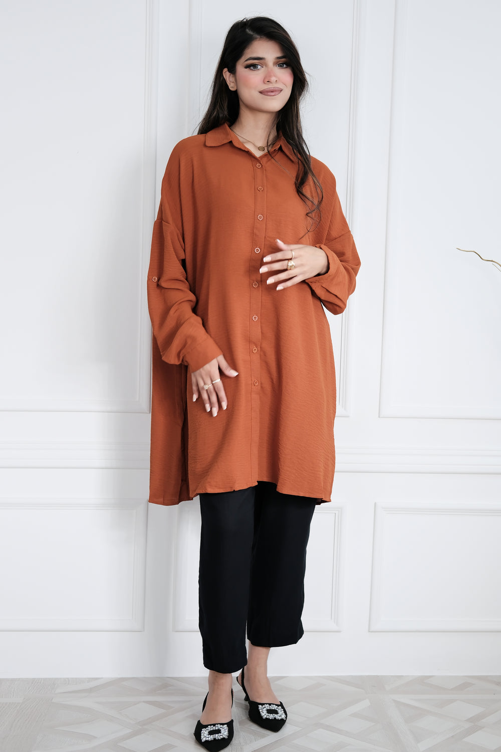 Rosalie Orange Blouse
