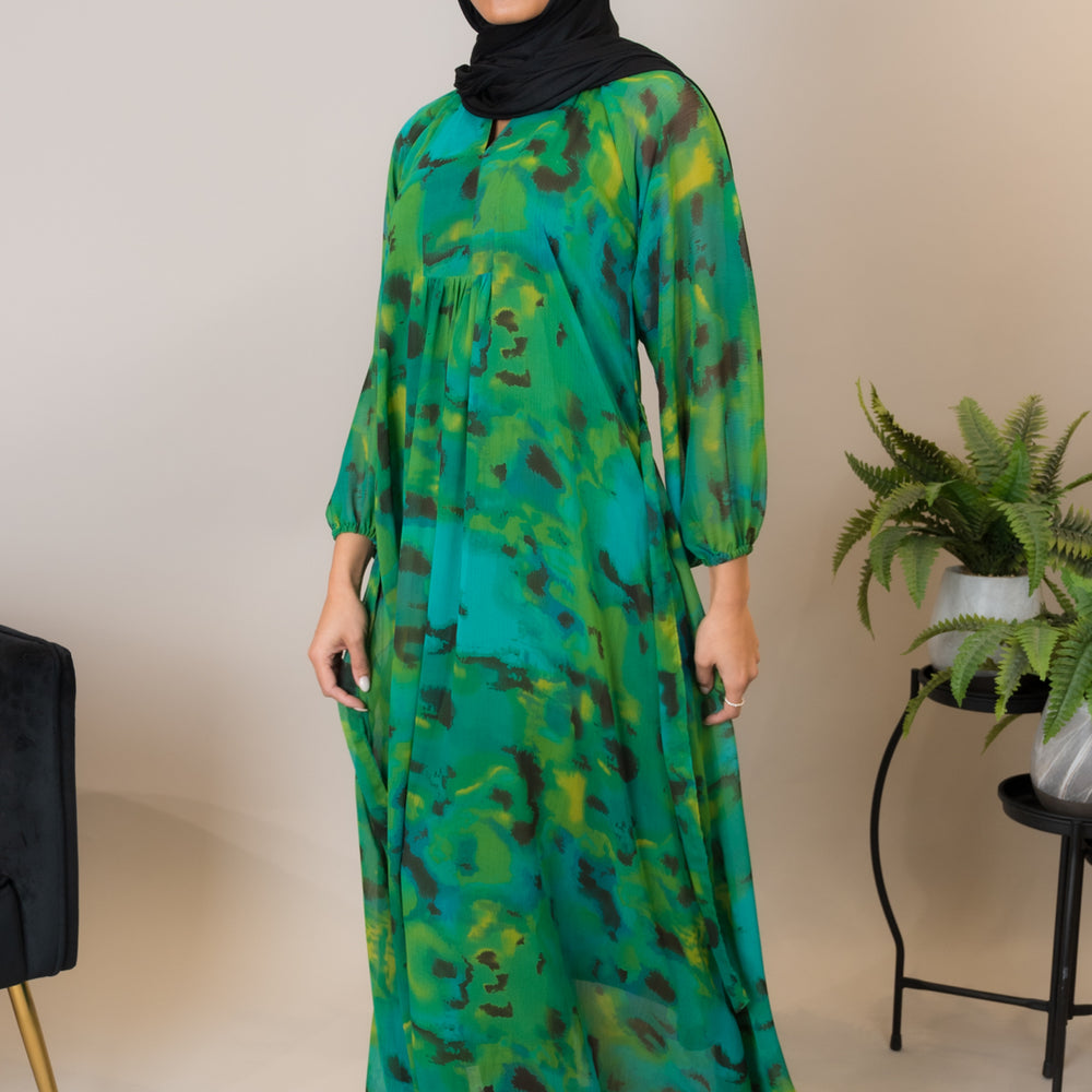 
                      
                        Abstract Print Georgette Maxi
                      
                    