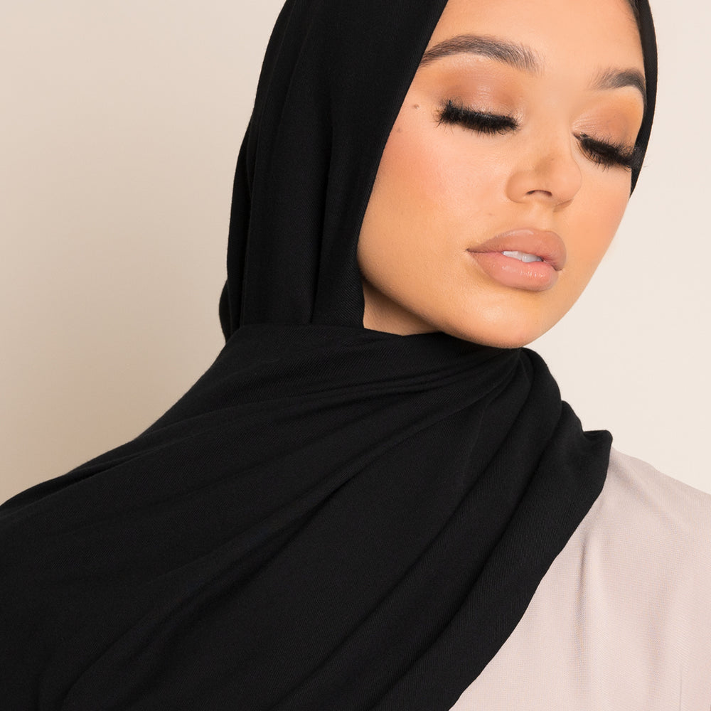 Black Viscose Hijab