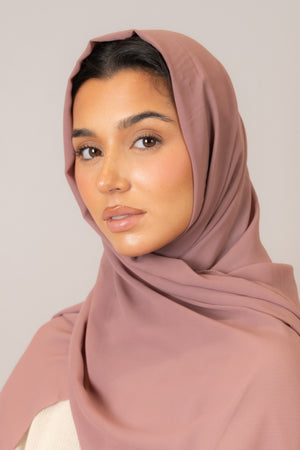 Nude Pink Chiffon Hijab