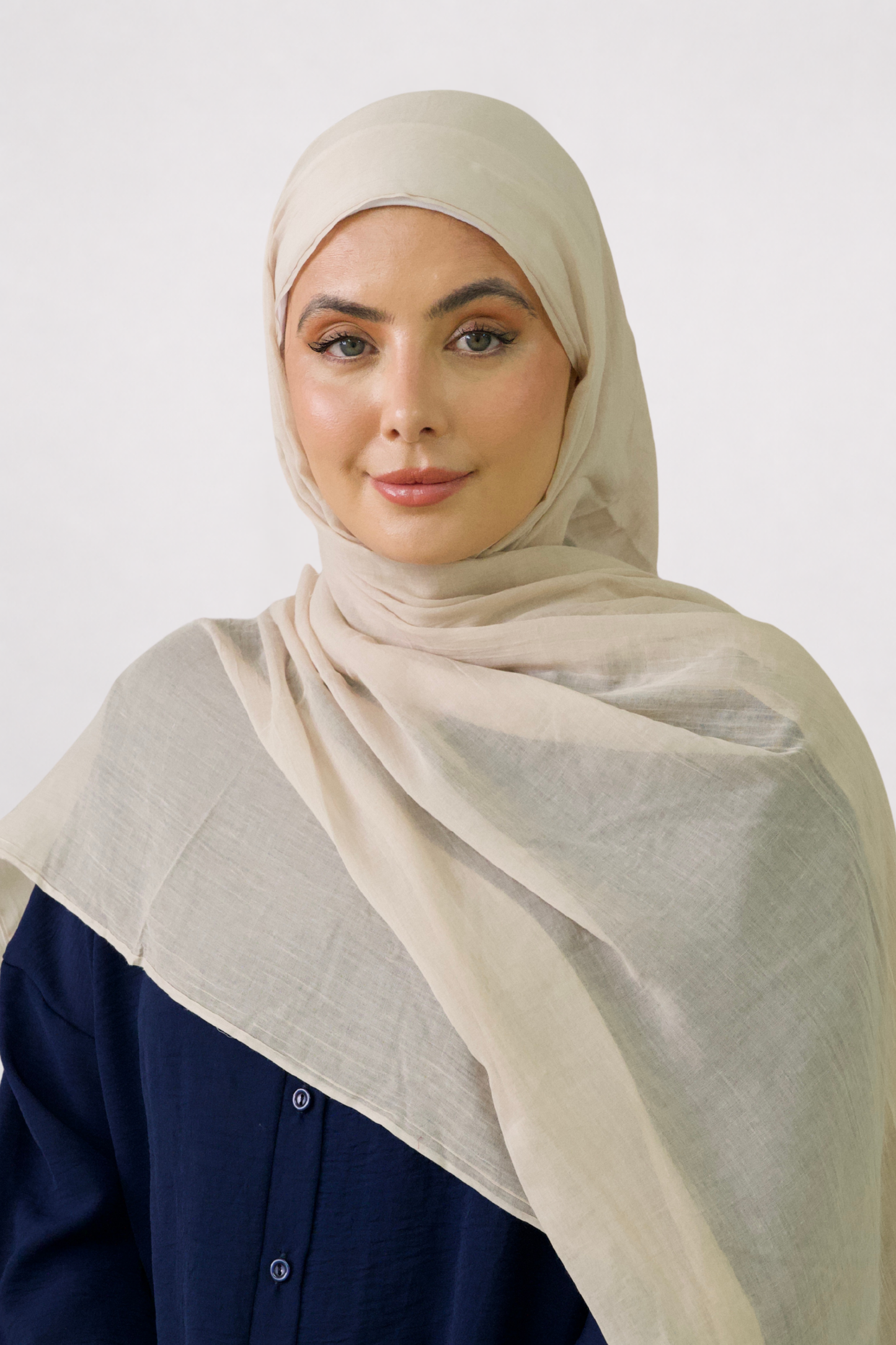 Wheat Cotton Silk Hijab