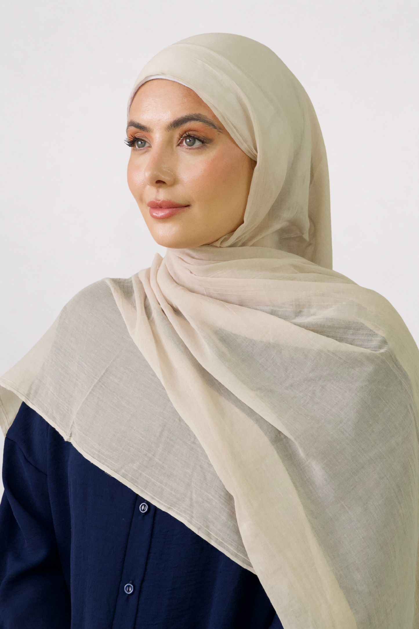 Wheat Cotton Silk Hijab