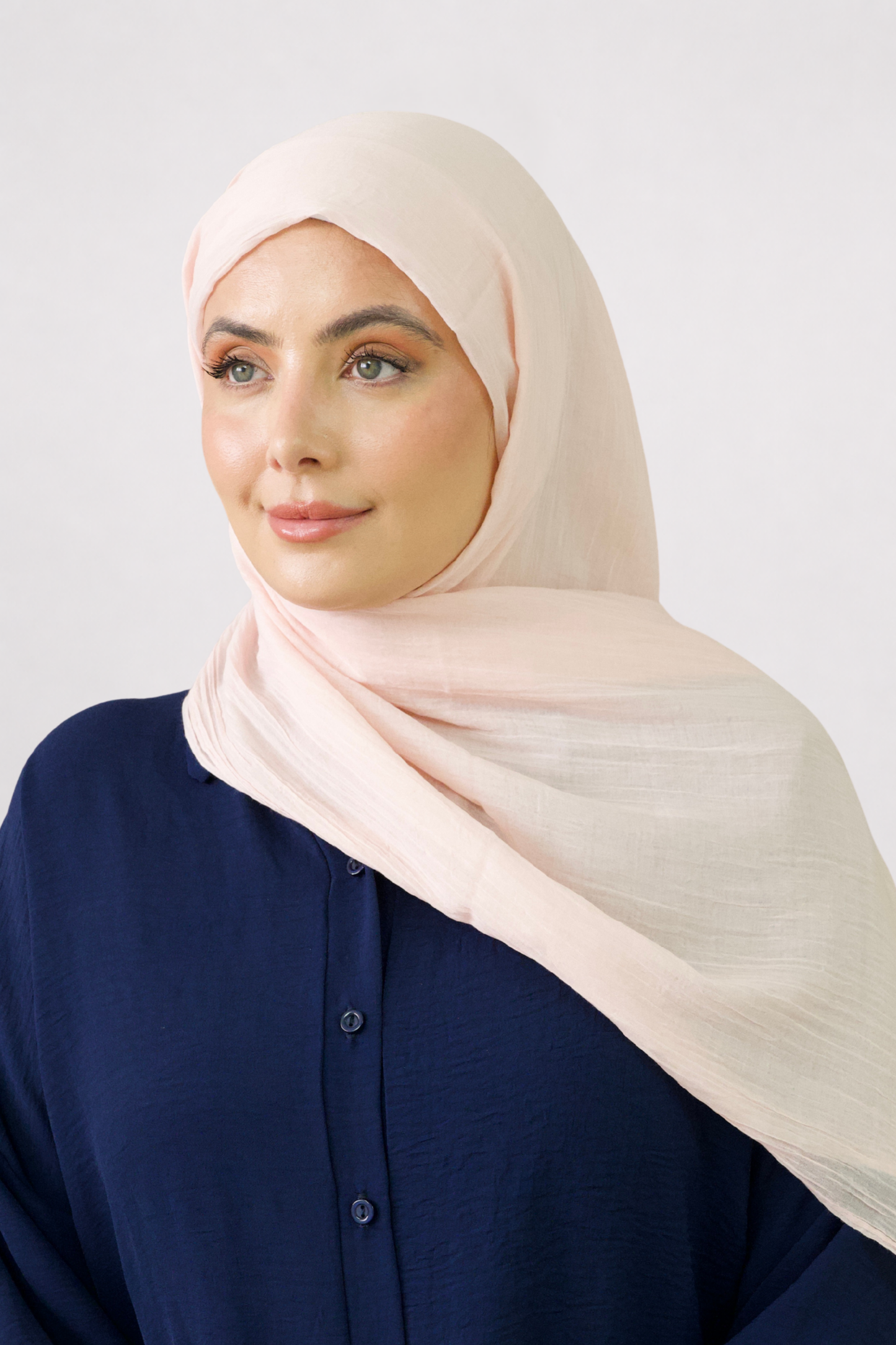 Nude Cotton Silk Hijab