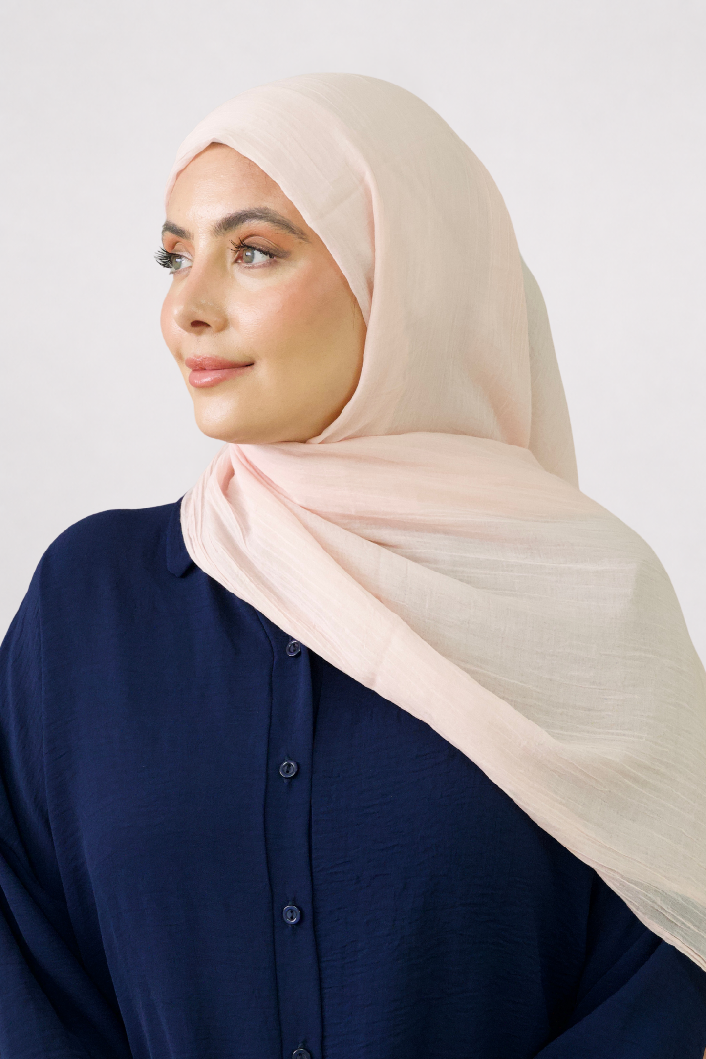Nude Cotton Silk Hijab