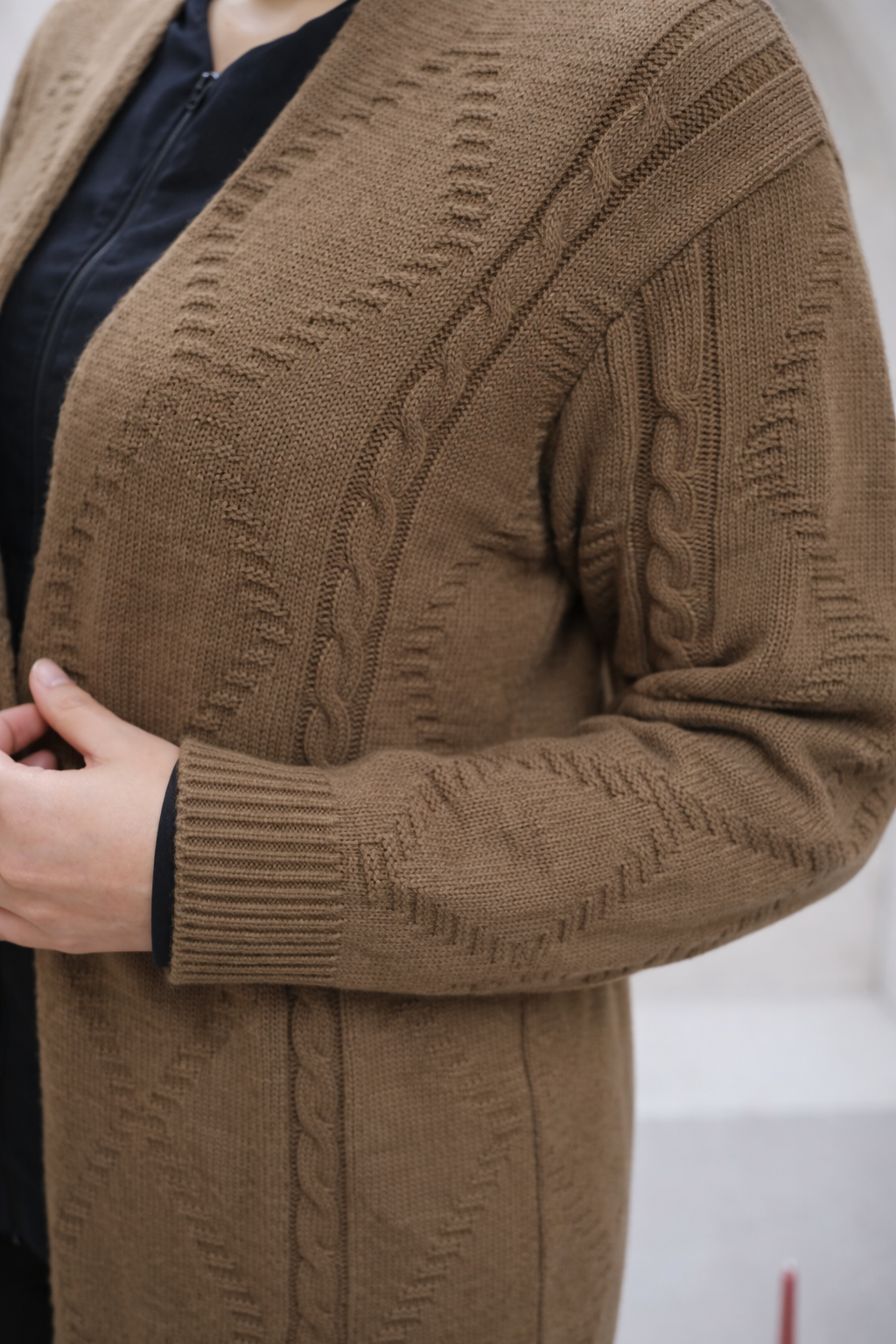 Noirline Taupe Cardigan