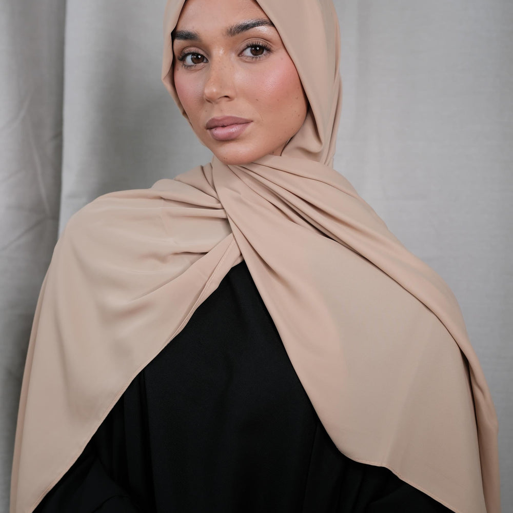 Camel Chiffon Silk Hijab