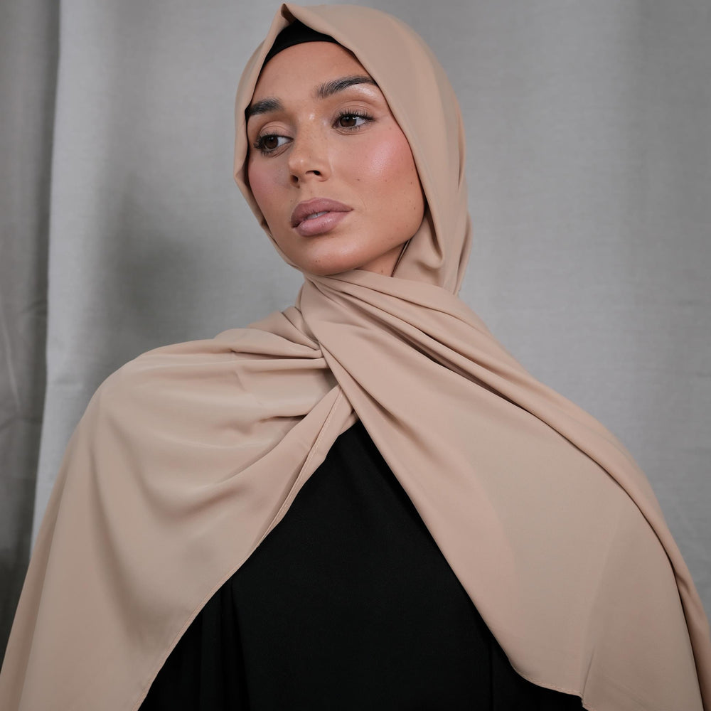 Camel Chiffon Silk Hijab