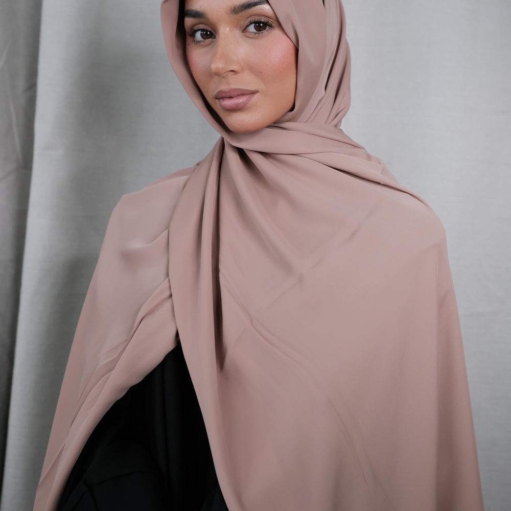 Caramel Chiffon Silk Hijab