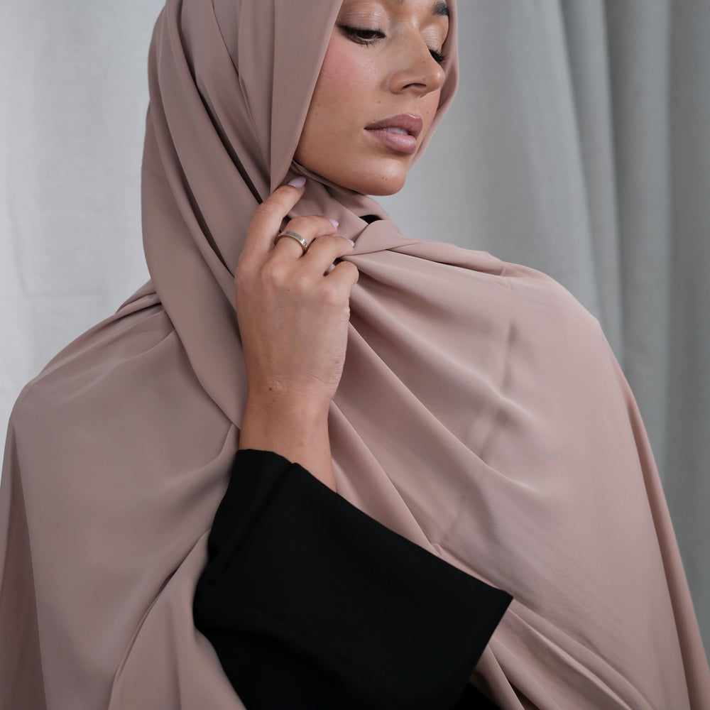 Caramel Chiffon Silk Hijab