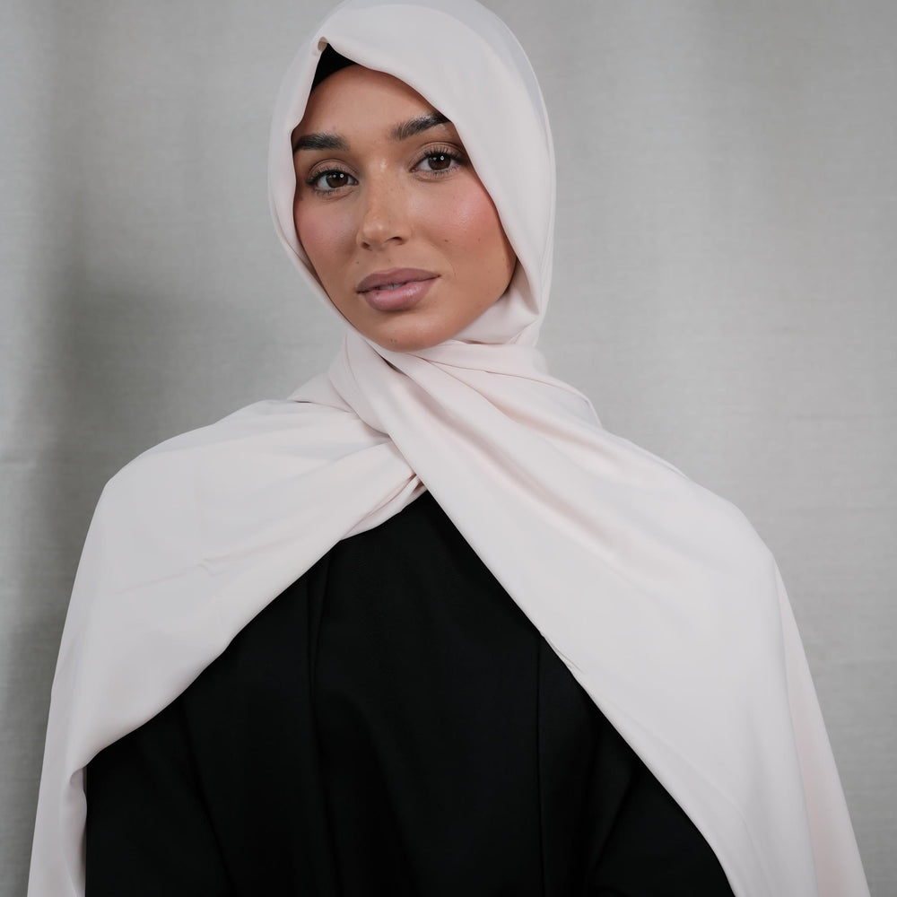 Ecru Chiffon Silk Hijab