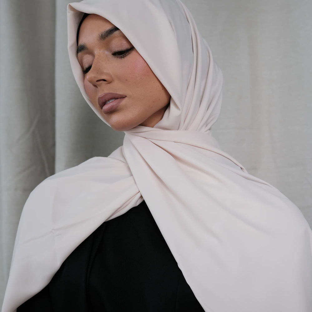 Ecru Chiffon Silk Hijab