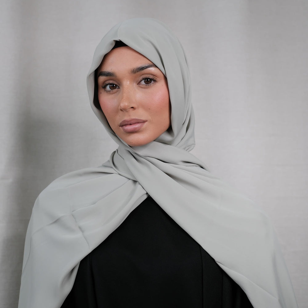 Jade Chiffon Silk Hijab