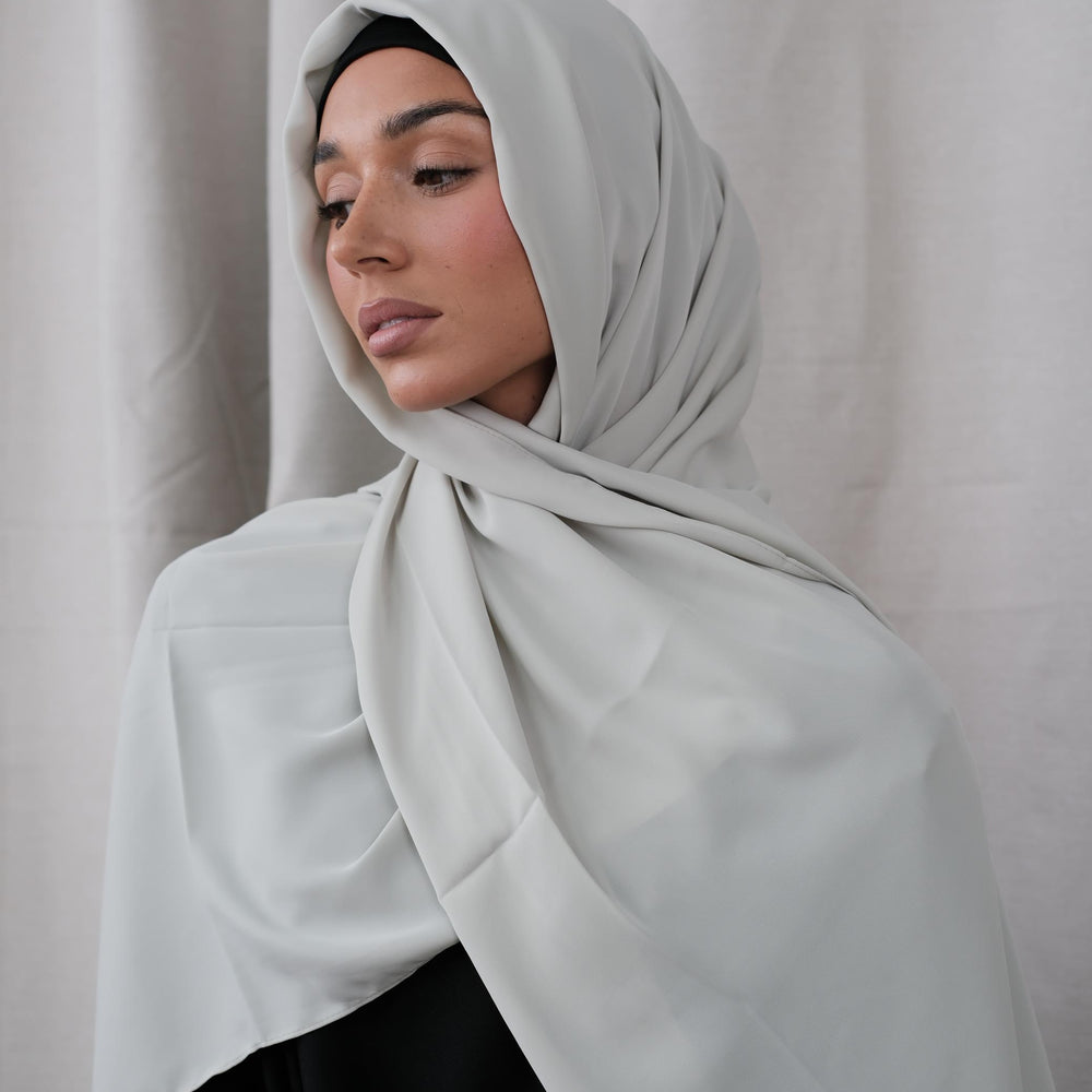 Mint Chiffon Silk Hijab