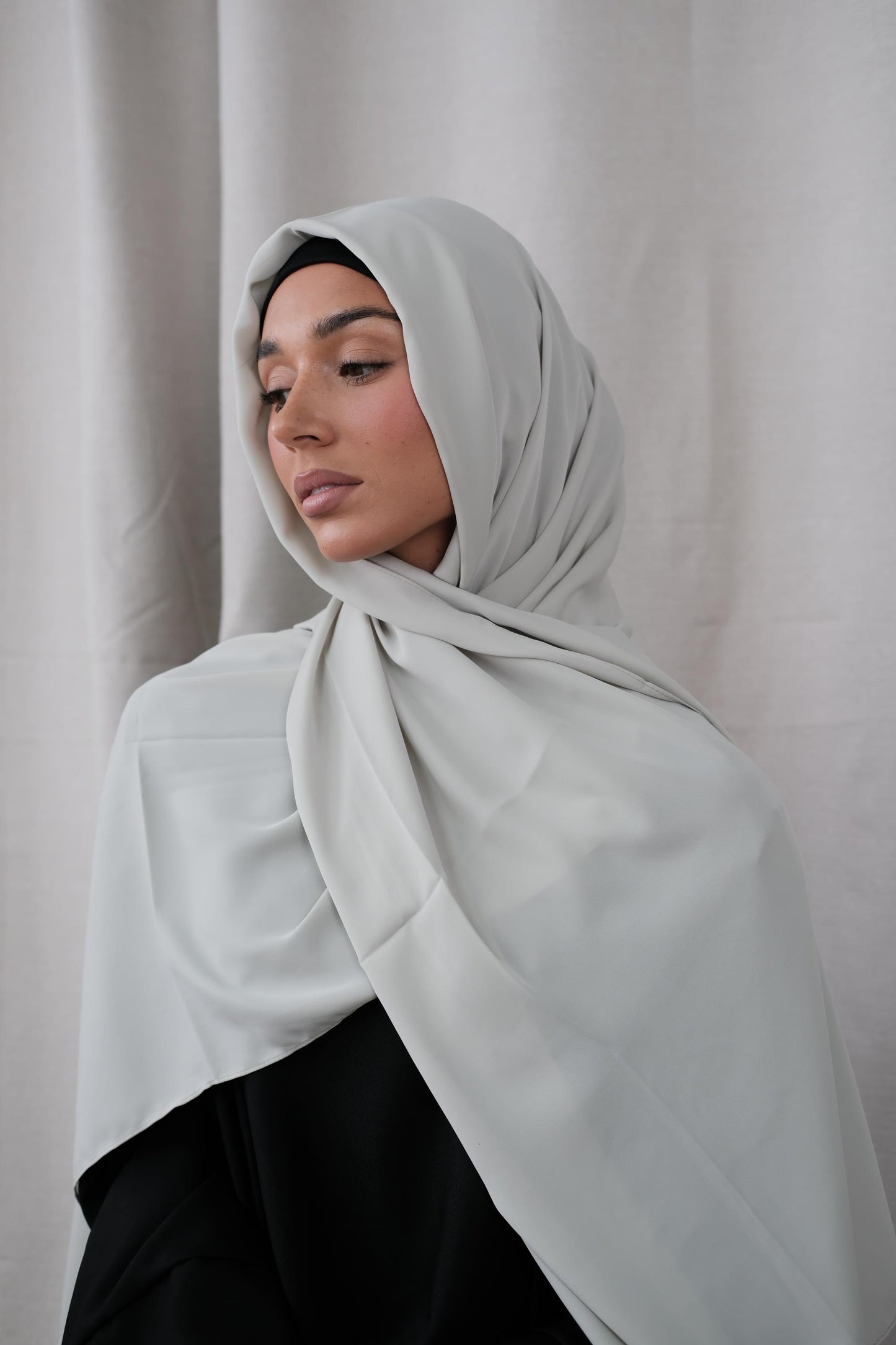 Mint Chiffon Silk Hijab