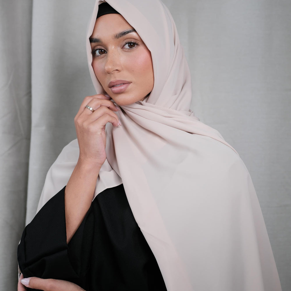 Stone Chiffon Silk Hijab