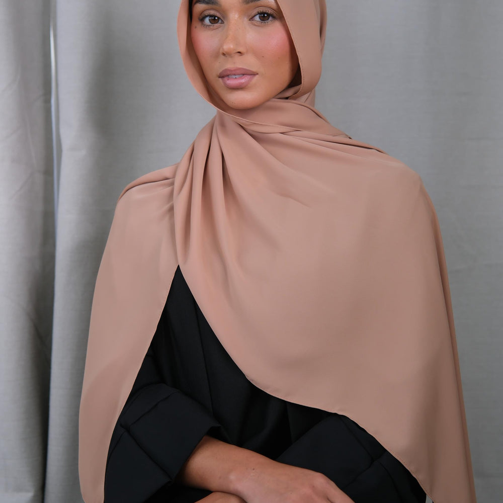 Toffee Chiffon Silk Hijab
