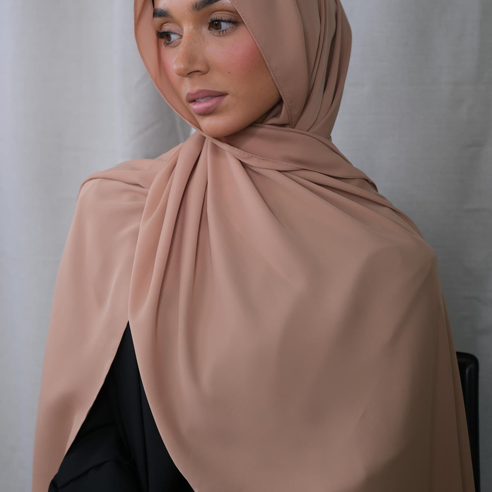 Toffee Chiffon Silk Hijab