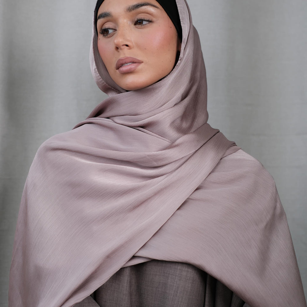 Mink Crinkle Silk Hijab