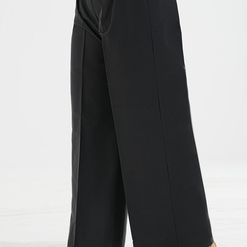 Zia Wide-Leg Cotton Trousers