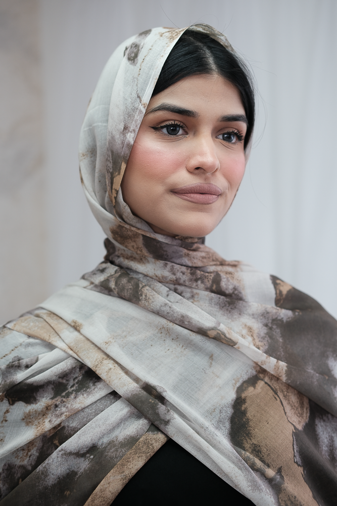 Abstract Sand Printed Hijab