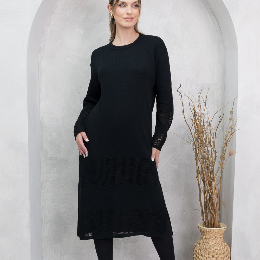 
                      
                        Mylah Black Knit Dress
                      
                    