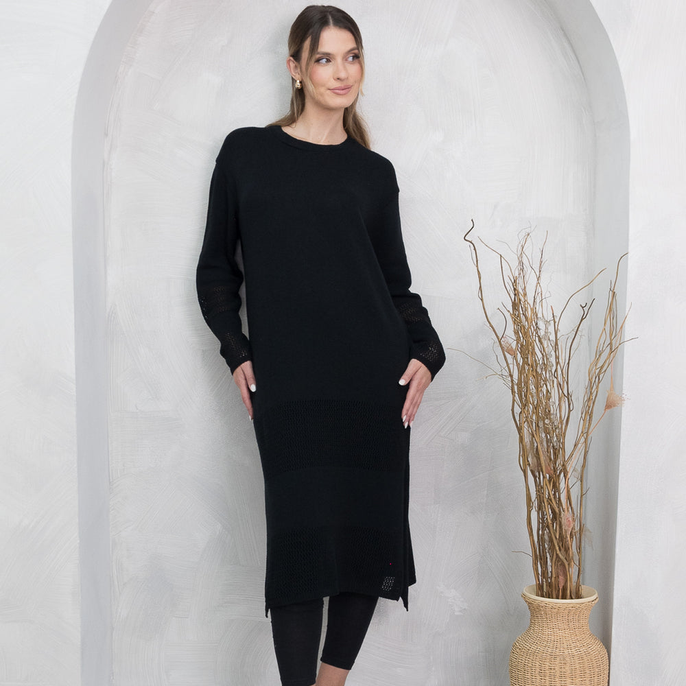 Mylah Black Knit Dress