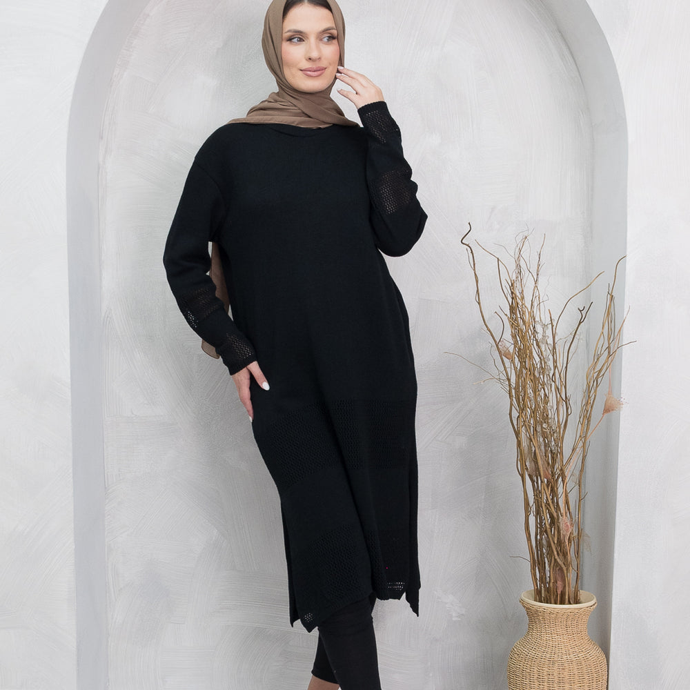 
                      
                        Mylah Black Knit Dress
                      
                    