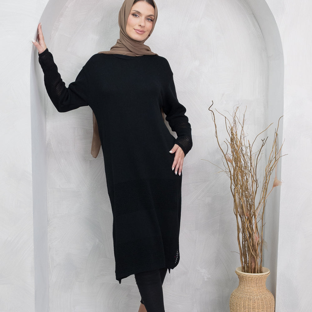 Mylah Black Knit Dress