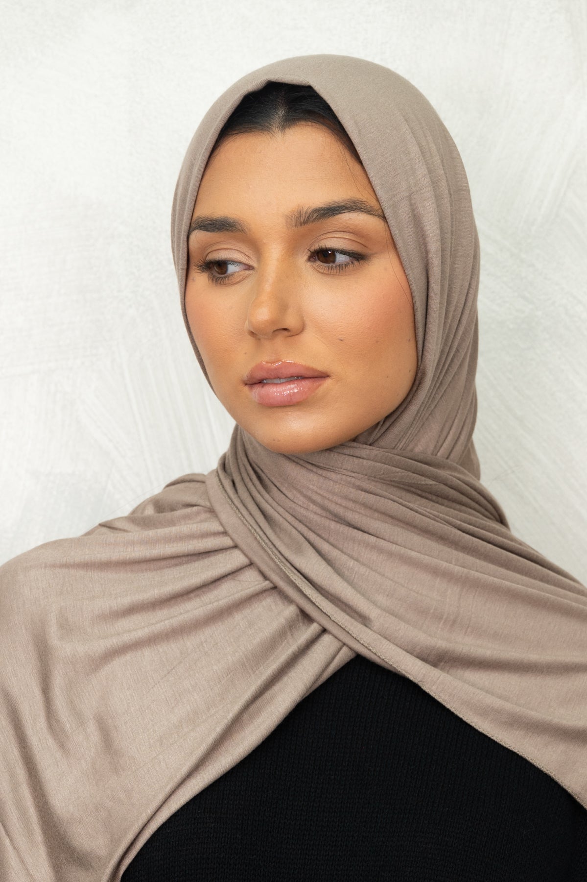 Taupe Premium Jersey Hijab