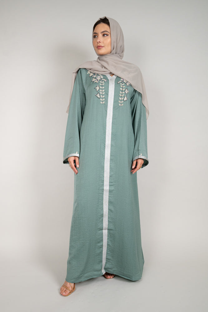 Jade Embellished Abaya