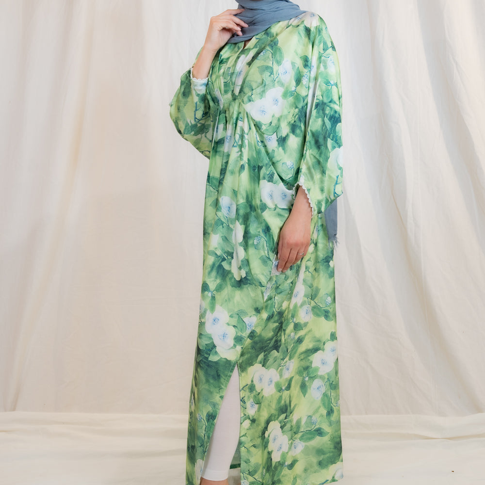 
                      
                        Green Floral Kaftan
                      
                    