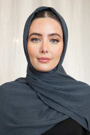 Charcoal Rayon Vogue Hijab