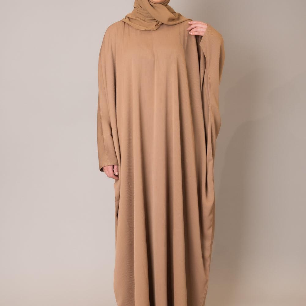 
                      
                        Camel Batwing Sleeve Abaya
                      
                    